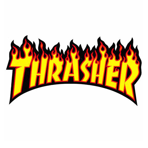 THRASHER FLAME STICKER LARGE