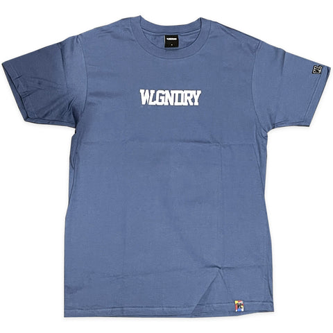 WL STUB LOGO SHIRT SLATE NAVY WHITE