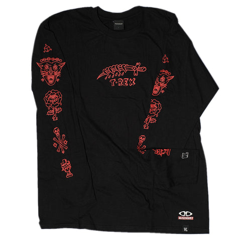 WL X D&D GUITARS T-REX LONG SLEEVES SHIRT
